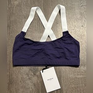 BALMAIN**Purple Sportsbra**F 36; US 4 $295